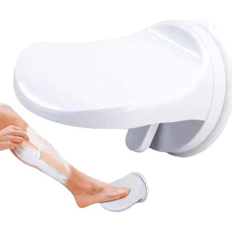 Repose Pieds de Douche en Plastique avec Ventouses Antidérapantes pour Rasage des Jambes (1/5)