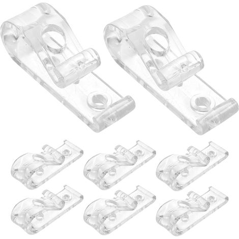 Clips à Rouleaux Transparents pour Stores Enrouleurs, Lot de 8 Pinces de Fixation Universelles, Accessoires Sécurisés pour Tirettes de Stores à Chaînette, Compatible Rideaux (1/5)
