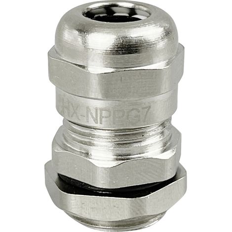 TRU COMPONENTS TC-10302868 Kabelverschraubung PG7 Messing (vernickelt) Metall 1 St. (1/2)