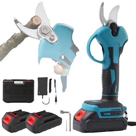 Sécateurs, Alimentés par Batterie, Poignée Ergonomique, Avec 2 batteries (1/2)