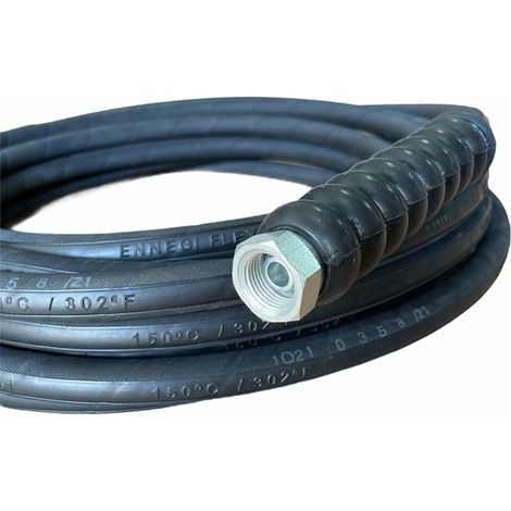 10 m Tubo JET WASH 3/8" 2SK nero IDROPULITRICE 400 BAR (1/3)