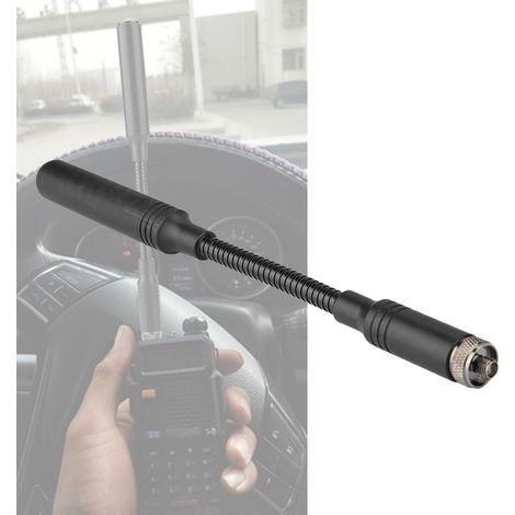 Antenne Tactique 24cm AT22 5.2dBi pour 144/430 MHz en Laiton avec Interface SMA-F