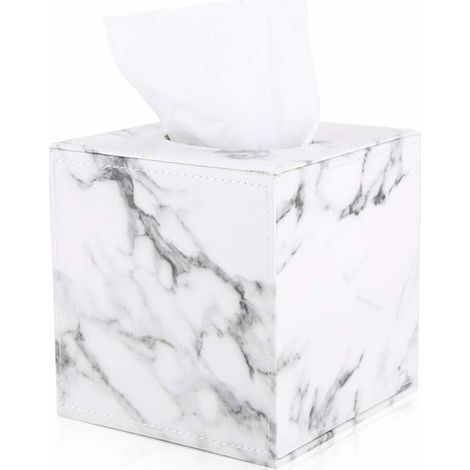 Ahlsen Caja de pañuelos cuadrada (mármol) (1/5)