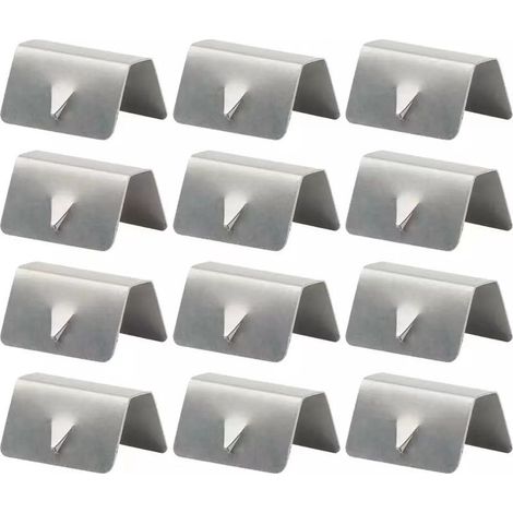 Clips deflectores de viento, 12 piezas, clips deflectores de viento, canal deflector de viento y lluvia de acero inoxidable para automóvil, clips de fijación deflectores de aire (1/3)