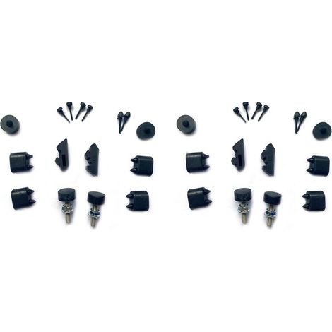 Due kit di paraurti in gomma + dispositivo di regolazione del cofano per i modelli Chevrolet Camaro del 1967, 1968 e 1969.