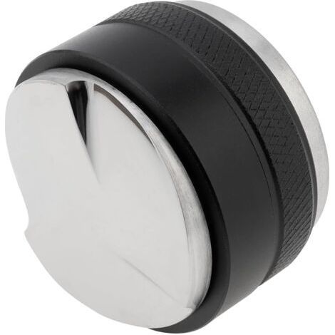 Distributeur de café et tamper, niveleur à expresso à double tête livré avec tampon de presse et brosse de nettoyage, convient pour porte-filtre de 51 mm, profondeur réglable (1/5)