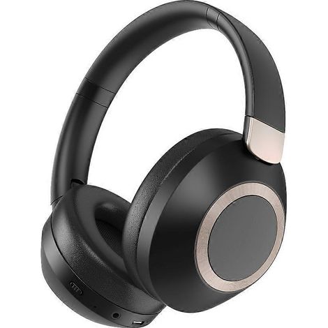 Casque antibruit actif, casque Bluetooth sans fil, casque sans fil avec microphone, idéal pour les voyages, le bureau et la maison. (1/3)