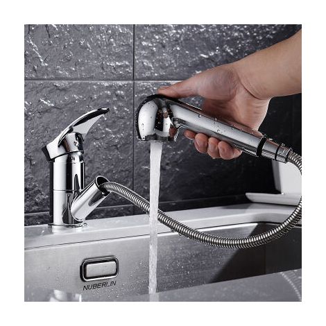 Pull-Out Mixer Taps for Bathroom, Two-Mode Multifunctional 360 Degree Mixer Tap (1/5)