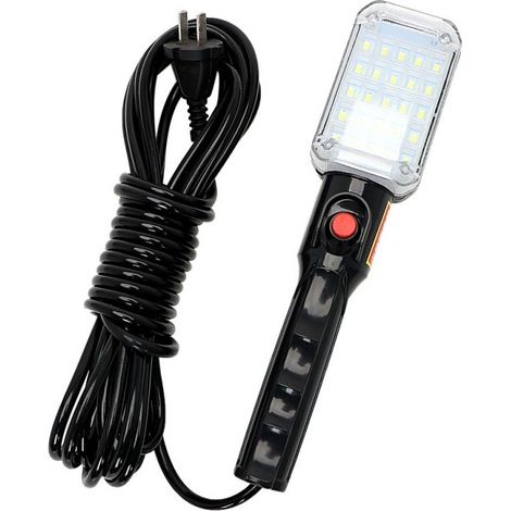 TRADE SHOP - Lampada Torcia Lavoro 859 Portatile 34 Smd Led Magnete Ricaricabile Emergenza -