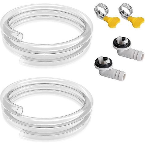 Lot de 2 tuyaux d'évacuation pour climatiseur, kit de tuyau d'évacuation anti-fuite de 90 cm, remplacement universel pour tuyau d'évacuation de climatiseur (1/5)