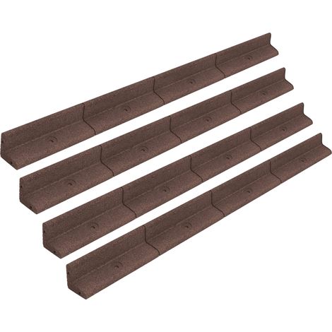 Flexible Rasenkante 4 x 1,2m Gartenbegrenzung Rasen Wege Gummi