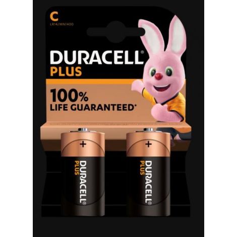 Batteria Mezza Torcia Duracell MN1400 1,5V Blister da 2 pezzi 302410000