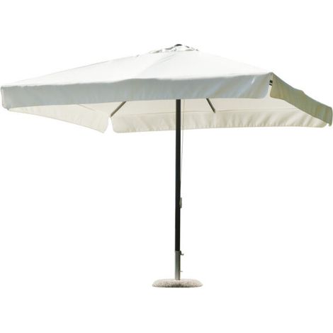 Ombrellone Quadrato 3X3 Fusto Antracite Poliestere Ecru' Moia (1/4)