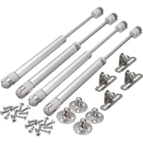 Vérin à gaz, lot de 4 vérins hydrauliques 100 N pour meubles de cuisine et de placards. (1/5)