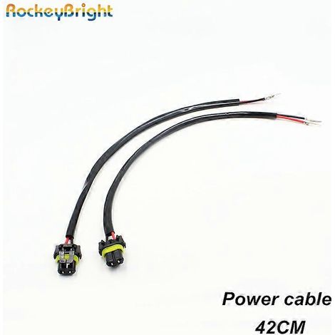 Kit de conversion HID Rockeybright 2 pièces 12V 35W 55W avec ampoule, faisceau de câbles, prise d'alimentation et connecteur H3 H8 H9 H10 H11 880 881 (1/5)