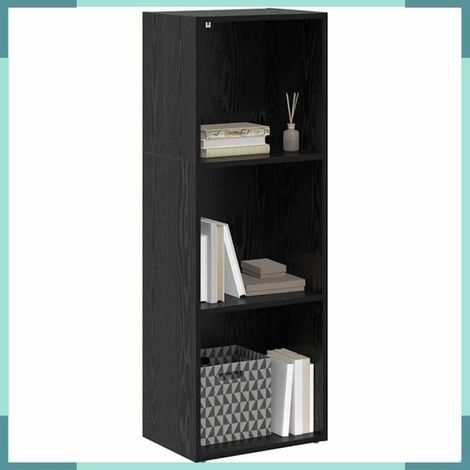 Étagère - 875014 - Chêne noir - Bois d'ingénierie - 3 étagères 40 x 30 x 114 cm (1/5)