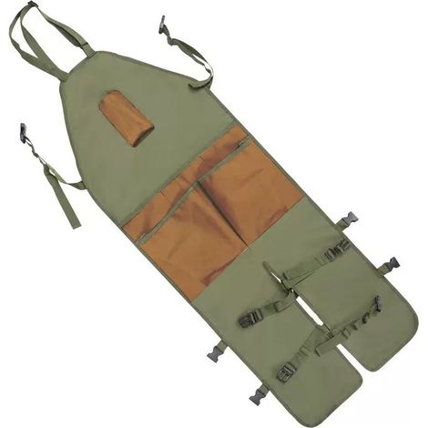 Tablier de travail jardinage avec nombreuses poches et sangles ajustables, tablier robuste pour bricoleur et jardinier (1/5)