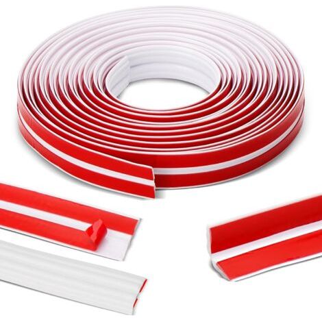 BUNTHAUS Plinthe Souple Autoadhésive 2 cm X 6 m, Moulures Décoratives Flexibles Autocollantes Pour Bords Muraux, Plafond, Portes, Fenêtres, Murs, Armoire (1/5)
