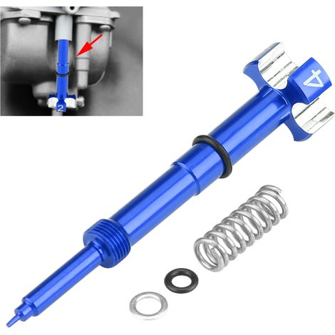 Jeu de vis de richesse carburateur Keihin FCR FCRMX pour Suzuki, bleu, réglage air/carburant, kit d'usinage, remplacement pièces moto, performance moteur. (1/5)