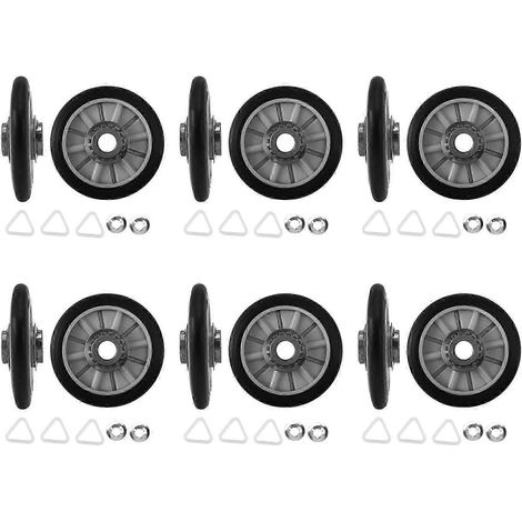 Kit de tambour et de rouleau de sèche-linge 12 pièces 349241T compatible avec Whirlpool, Kenmore et Sears. (1/5)