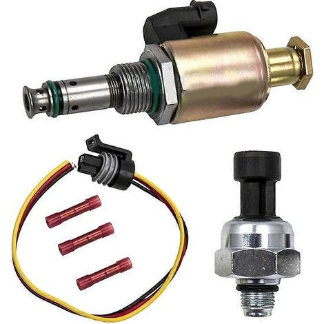 Électrovanne et capteur de pression de rampe d'huile pour ISUZU 4JX1 (compatible Ford F250, F350, 450) - Références : 8971748720, F81Z-9C968-AB, CM-5013, 1807329C9 (1/5)