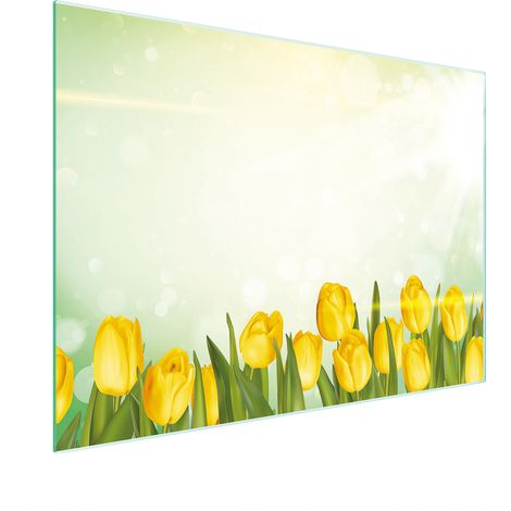 TAGLIERE IN VETRO 30x22 TULIPANI (1/5)