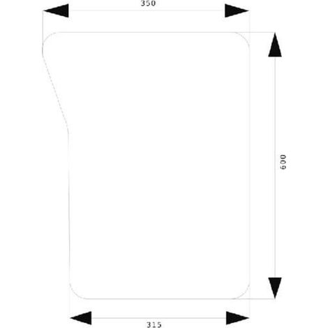 Parabrezza anteriore inferiore UNIVERSALE R199280N