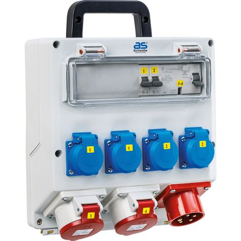 FIXO 1 CEE Wandverteiler mit Anbaustecker 400V/16A/max. 11kW IP44
