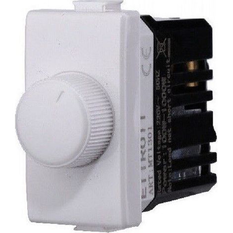 TRADE SHOP - Serie Bticino Frutti Matix Compatibile Presa Schuko Lan Pulsante Deviatore Usb -     Dimmer