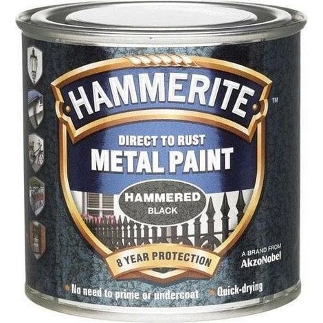 Hammerite Hammered peinture anti-rouille noir 250 ml