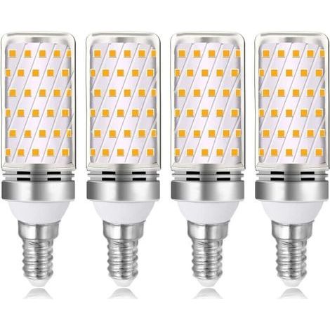 E14 16W LED-Lampe, warmweiß 3000K, 1600lm, entspricht einer 100W- oder 120W-E14-Halogenlampe, 230V Wechselstrom, nicht dimmbar, 4er-Packung Ulisem (1/4)