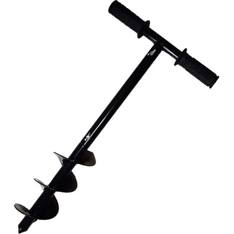 Manual garden drill, 10 x 60 cm, garden augers, garden spiral drill, bulb drill, manual spade and earth drill (1/5)