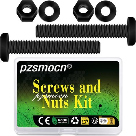 90 Pièces/30 Ensembles M670 mm en Plastique Nylon Noir Croix Tête (1/5)