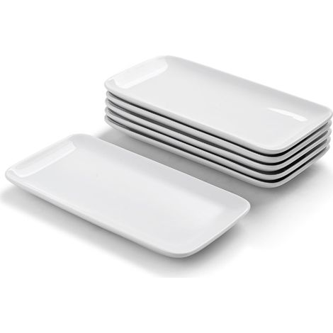 Petits plateaux rectangulaires en céramique – lot 4