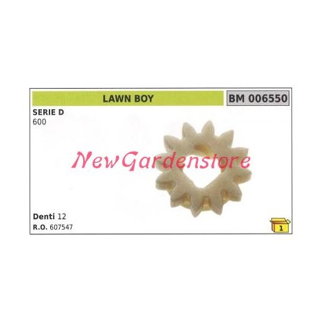 Pignone motore avviamento LAWN BOY serie D 600 denti 12 006550
