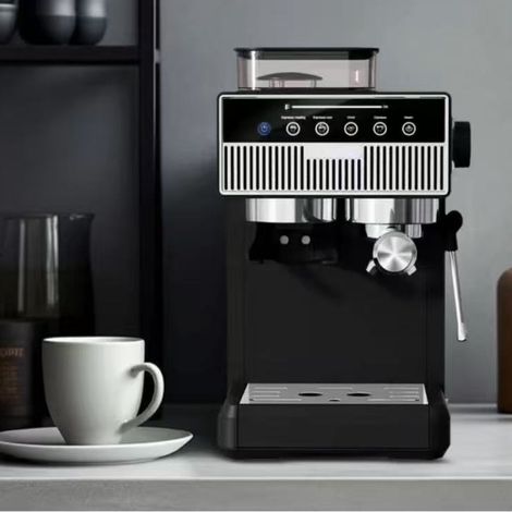 Machine à expresso automatique compacte Aeomjk avec réservoir à grains pour la maison et le bureau (1/4)