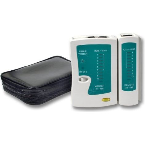NETWORK MEDIA SUPPLIES 39939.1 LAN TESTEUR DE CÂBLE POUR RÉSEAU ET MODULABLE AVEC UNITÉ TÉLÉCOMMANDE EFB