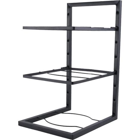 Étagère d'évier, support à casseroles, organisateur de rangement sous meuble, support à 3 niveaux pour poêles et cuiseur à riz, accessoires de cuisine pour la maison (1/5)
