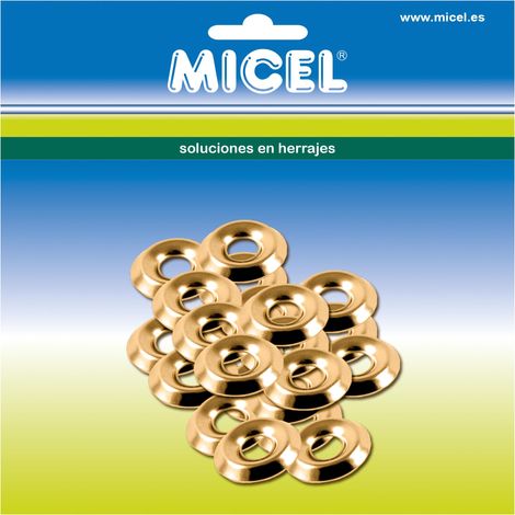 Lot de 25 œillets pour porte en acier, rondelles pour charnière, finition laitonnée, 14 x 14 x 2,4 mm (1/3)