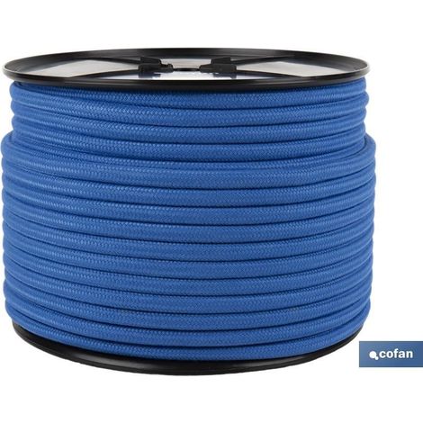 Nautische Leine Rolle 8 mm Polyester 200 m Blau