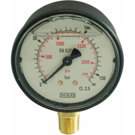 Manomètre à bain de glycérine 0 - 160 bars - M 1/4"