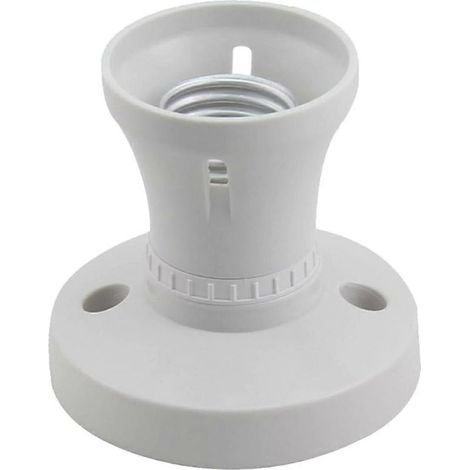 Douille E27, rosace de plafond, compatible avec différents types d'ampoules, douille E27 pour plafonnier au Royaume-Uni, design compact (1/5)