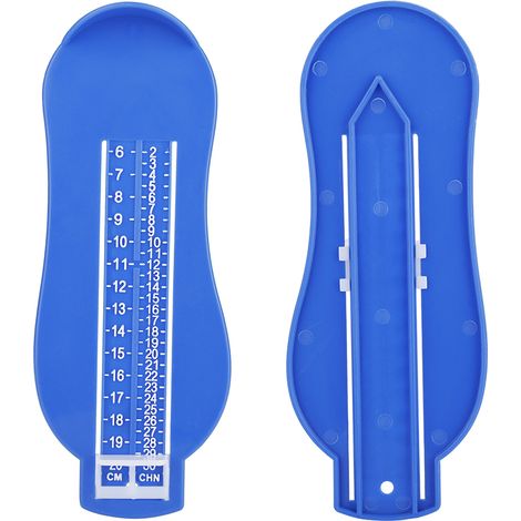 Mesureur de pieds pour enfants, bébé, 5 couleurs, règle de mesure de la longueur des pieds (bleu) (1/5)