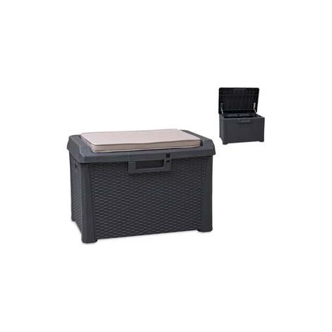 BAULE COMPACT BOX SANTORINI PLUS LT.125 COLORE ANTRACITE ART.170 cm.73x50x49h. TOOMAX