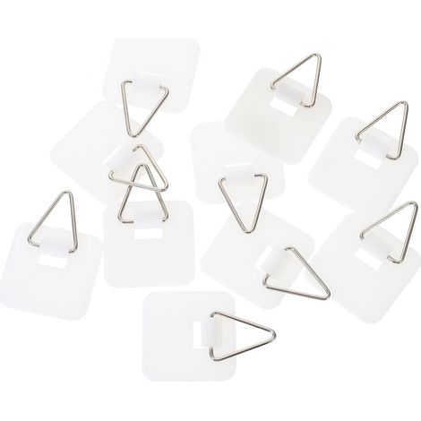 crochets de rangement suspendus pratiques en plastique blanc (1/5)
