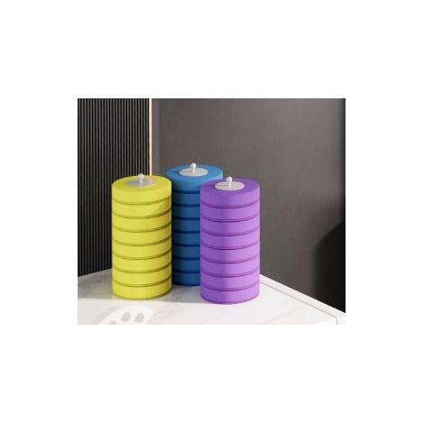 24 PCS Brosse Toilettes WC Jetable Têtes de Brosse à Usage Unique Parfumées, Nettoyage Toilette Hygiénique sans Résidus, Recharge Jetable Compatible avec Système de Nettoyage WC, Citron Lavande Océan (1/5)