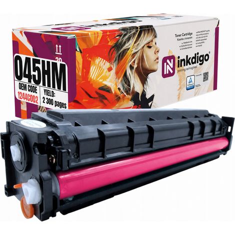 Tóner Inkdigo CRG045HM compatible con Canon ColorimageCLASSMF632Cdw con certificación TÜV. (1/5)