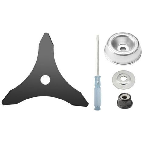 Kit d'entretien Husqvarna/Stihl - Lame 3 dents carbone 30cm + adaptateur tondeuse