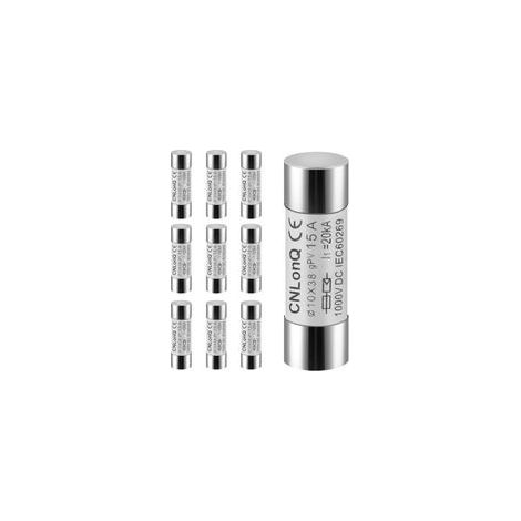 Fusible Photovoltaïque DC1000V (15A) - Lot de 10 Fusibles Solaires Type gPV, Protection pour Systèmes Solaire PV 10x38mm (1/5)
