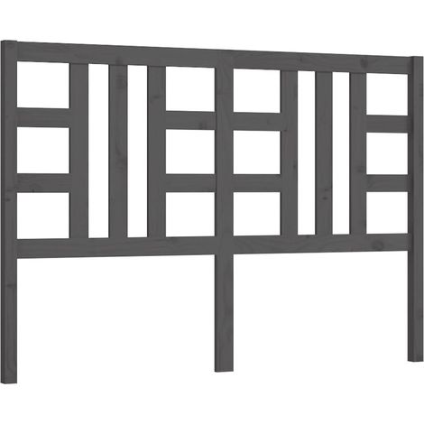 Testiera per dormire accessorio per camera da letto 166 x 4 x 100 cm legno di pino grigio TDL0203382